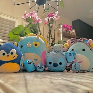 Blue Boy Bundle: Squishmallow + Tsum Tsum Plushies For Sale